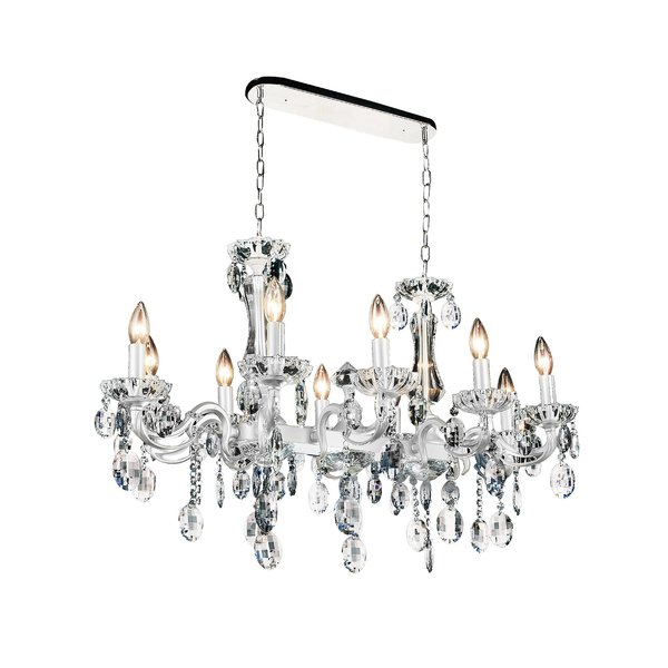 Cwi Lighting 10 Light Up Chandelier With Chrome Finish 2016P37C-10